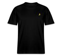 Spreadshirt Star Trek The Original Series Embroidered Delta Shield Unisex Organic T-Shirt, 3XL, Black