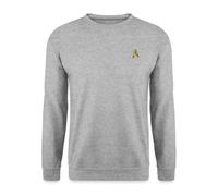 Spreadshirt Star Trek The Original Series Embroidered Delta Shield Unisex Sweatshirt, 3XL, Salt & Pepper