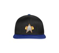 Spreadshirt Star Trek Voyager Delta Shield Snapback Cap, One Size, Black/Bright Royal