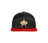 Spreadshirt Star Trek Voyager Delta Shield Snapback Cap, One Size, Black/red