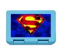 Spreadshirt Superman Logo Monochrome Lunchbox, One Size, Sapphire Blue