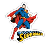 Spreadshirt Superman Move Pose Sticker Size S (10 x 10 cm), 10 x 10 cm, White Matte