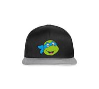 Spreadshirt Teenage Mutant Ninja Turtles Leonardo Costume Snapback Cap, One Size, Black/Grey