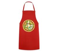 Spreadshirt Teenage Mutant Ninja Turtles Pizza Apron, One Size, red