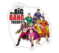 Spreadshirt The Big Bang Theory Comic Group Sticker Size S (10 x 10 cm), 10 x 10 cm, White Matte