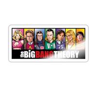 Spreadshirt The Big Bang Theory Comic Sticker Size S (10 x 10 cm), 10 x 10 cm, White Glossy