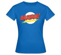 Spreadshirt The Big Bang Theory Red Bazinga Design Women's T-Shirt, L, Royal Blue