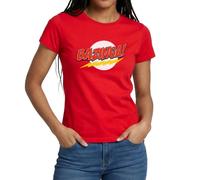 Spreadshirt The Big Bang Theory Red Bazinga Design Women's T-Shirt, M, red