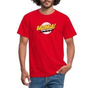 Spreadshirt The Big Bang Theory Sheldon Cooper Quote Bazinga Men's T-Shirt, 4XL, red