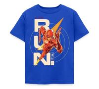 Spreadshirt The Flash Lettering Run. Kids' T-Shirt, 110/116 (5-6 Years), Royal Blue
