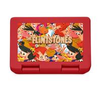 Spreadshirt The Flintstones Character Collage Lunchbox, One Size, red