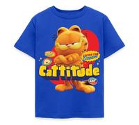Spreadshirt The Garfield Movie Cattitude Cool Design Kids' T-Shirt, 110/116 (5-6 Years), Royal Blue