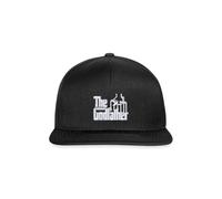 Spreadshirt The Godfather Embroidered Logo Snapback Cap, One Size, Black/Black