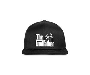Spreadshirt The Godfather Logo Snapback Cap, One Size, Black/Black