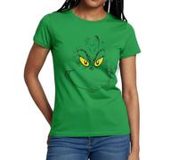 Spreadshirt The Grinch Christmas Costume Women's T-Shirt Kelly Green