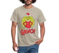 Spreadshirt The Grinch Grimacing & Hands On Hips Men's T-Shirt, XL, Sand Beige