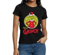 Spreadshirt The Grinch Grimacing & Hands On Hips Women's T-Shirt, M, Black