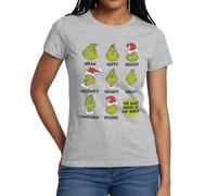 Spreadshirt The Grinch Many Moods Women's T-Shirt Heather Grey