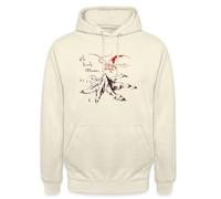 Spreadshirt The Hobbit Drawing The Lonely Mountain With Smaug Unisex Hoodie, M, vanilla