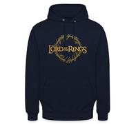 Spreadshirt The Lord Of The Rings Logo And Ring Inscription Unisex Hoodie