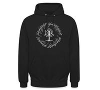 Spreadshirt The Lord Of The Rings The White Tree Of Gondor Unisex Hoodie, L, black