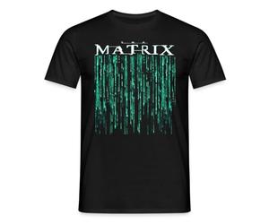 Spreadshirt The Matrix Movie Code Logo Men's T-Shirt, 3XL, Black
