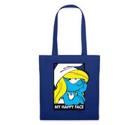 Spreadshirt The Smurfs Funny Gift Smurfette My Happy Face Tote Bag