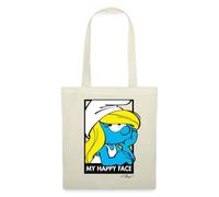 Spreadshirt The Smurfs Funny Gift Smurfette My Happy Face Tote Bag