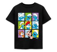Spreadshirt The Smurfs Gift Tiles Kids' T-Shirt Black