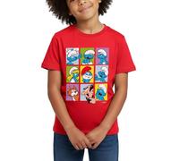 Spreadshirt The Smurfs Gift Tiles Kids' T-Shirt Red