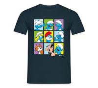 Spreadshirt The Smurfs Gift Tiles Men’s T-Shirt, 3XL, Navy