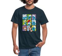 Spreadshirt The Smurfs Gift Tiles Men's T-Shirt, 3XL, Navy