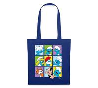 Spreadshirt The Smurfs Gift Tiles Tote Bag, One Size, royal blue