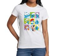 Spreadshirt The Smurfs Gift Tiles Women's T-Shirt White