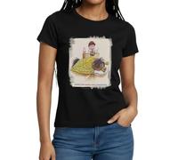 Spreadshirt Thelwell Cute Pony Sleeping Women's T-Shirt Black