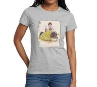 Spreadshirt Thelwell Cute Pony Sleeping Women's T-Shirt Heather Grey