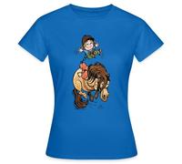 Spreadshirt Thelwell Funny Illustration Bucking Horse Women's T-Shirt, XXL, Royal Blue