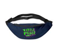 Spreadshirt TMNT Mutant Mayhem Turtle Power with Flash Bum Bag, One Size, Navy