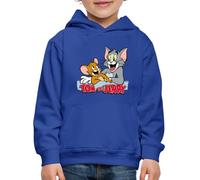 Spreadshirt Tom and Jerry Happy Friends Kids' Premium Hoodie, 98/104 (3-4 Years), royal blue
