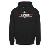 Spreadshirt Top Gun Fighter Logo Unisex Hoodie
