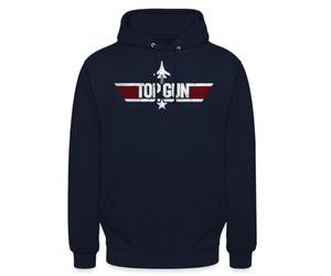 Spreadshirt Top Gun Fighter Logo Unisex Hoodie