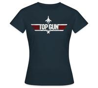 Spreadshirt Top Gun Fighter Logo Women's T-Shirt, L, Navy