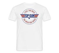 Spreadshirt Top Gun I Feel The Need for Speed Quote Men's T-Shirt, M, White