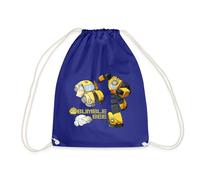 Spreadshirt Transformers Bumblebee Transformation Drawstring Bag, One Size, Royal Blue