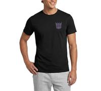 Spreadshirt Transformers Earth Spark Chest Motif Decepticons Men's T-Shirt, L, Black