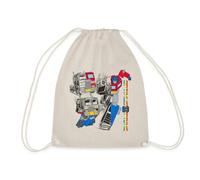Spreadshirt Transformers Transformation of Optimus Drawstring Bag, One Size, Nature