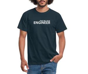Spreadshirt Trust me, I'm an Engineer Men's T-Shirt, S, Navy
