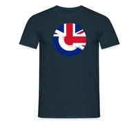 Spreadshirt Union Jack Royal Air Force Combination Men’s T-Shirt, 4XL, Navy