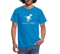 Spreadshirt Velociraptor Funny Science Men's T-Shirt, 4XL, Royal Blue