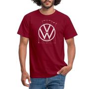 Spreadshirt Volkswagen Blue VW Logo As Construction Graphic Men's T-Shirt, XXL, Brick red